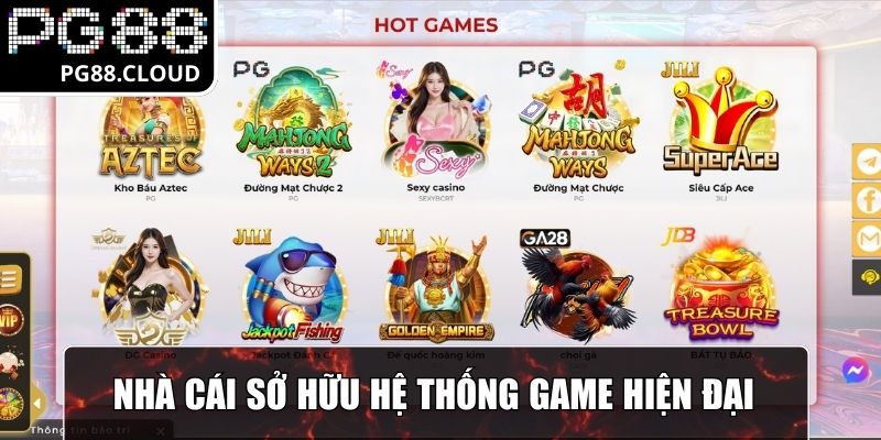 Nhà cái sở hữu hệ thống game hiện đại